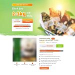 Theme WordPress Landing page bánh giảm cân Theme WordPress Landing page bánh giảm cân