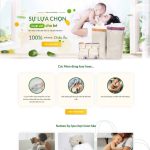 Theme WordPress landing page bỉm cho bé Theme WordPress landing page bỉm cho bé