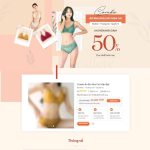 Theme WordPress Landing page bán hàng nội y Theme WordPress Landing page bán hàng nội y