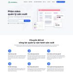 Theme WordPress giới thiệu phần mềm quản lý sản xuất